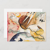 Kandinsky - Regen Landschap, abstracte kunst, Briefkaart (Voorkant / Achterkant)