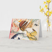 Kandinsky - Regen Landschap, abstracte kunst, Kaart (Gele Bloem)
