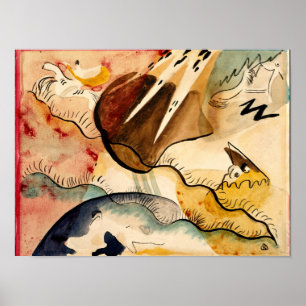 Kandinsky - Regenlandschap, abstracte kunst Poster