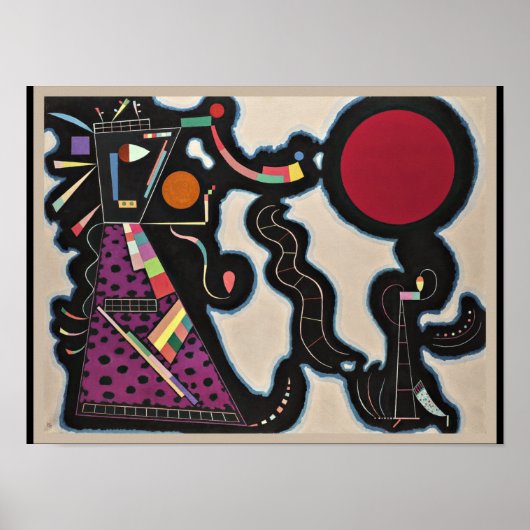 Kandinsky - Rode Cirkel Poster (Voorkant)