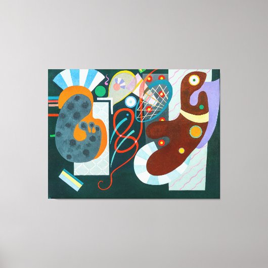 KANDINSKY - RODE KNOOP (Nœud Rouge) - 1936 - Canvas Afdruk (Voorkant)