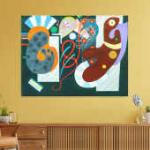 KANDINSKY - RODE KNOOP (Nœud Rouge) - 1936 - Canvas Afdruk (Insitu (Woonkamer))