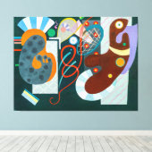 KANDINSKY - RODE KNOOP (Nœud Rouge) - 1936 - Canvas Afdruk (Insitu (Houten vloer))