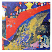 Kandinsky - Rode Muur Bestemming   Tegeltje (Voorkant)