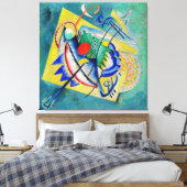 KANDINSKY - RODE OVAAL - 1920 - Bauhaus - Canvas Afdruk (Insitu (Slaapkamer))