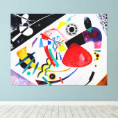 KANDINSKY - RODE PLEK II - 1921 - Bauhaus - Canvas Afdruk (Insitu (Houten vloer))