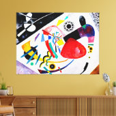 KANDINSKY - RODE PLEK II - 1921 - Bauhaus - Canvas Afdruk (Insitu (Woonkamer))