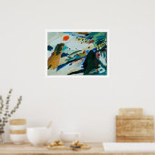 Kandinsky - Romantisch landschap Poster (Keuken)