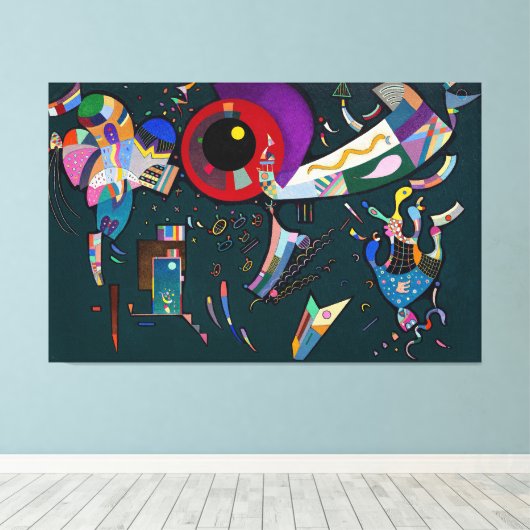 KANDINSKY - ROND DE CIRKEL - 1940 - CANVAS AFDRUK (Insitu (Houten vloer))