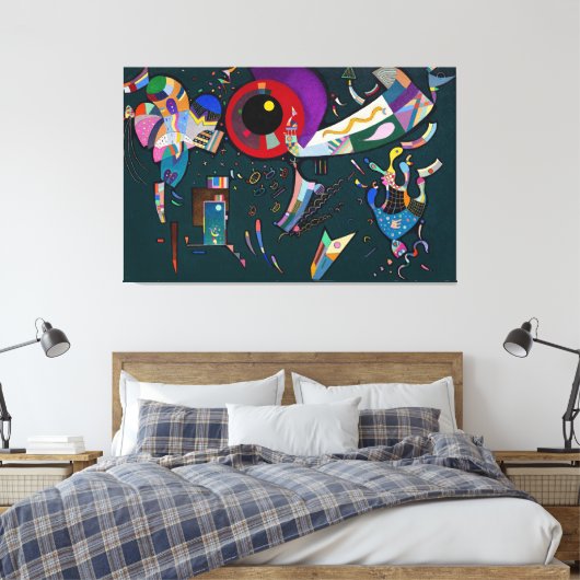 KANDINSKY - ROND DE CIRKEL - 1940 - CANVAS AFDRUK (Insitu (Slaapkamer))