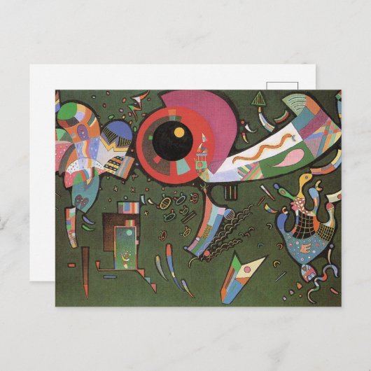 Kandinsky - rond de cirkel briefkaart (Voorkant / Achterkant)