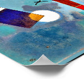 Kandinsky - Ronde en gekleurde, kleurrijke kunst Poster (Hoek)