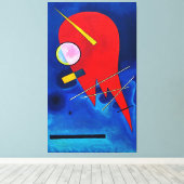 KANDINSKY - ROOD (Rot - Rouge) - 1924 - Bauhaus - Canvas Afdruk (Insitu (Houten vloer))