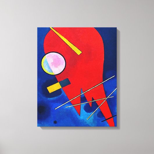 KANDINSKY - ROOD (Rot - Rouge) - 1924 - Bauhaus - Canvas Afdruk (Voorkant)