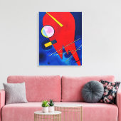 KANDINSKY - ROOD (Rot - Rouge) - 1924 - Bauhaus - Canvas Afdruk (Insitu (Woonkamer))
