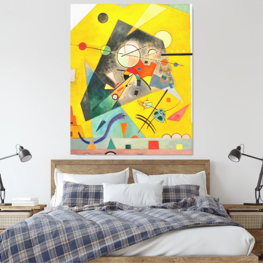 KANDINSKY - RUSTIGE HARMONIE - 1924 - Bauhaus - Canvas Afdruk (Insitu (Slaapkamer))