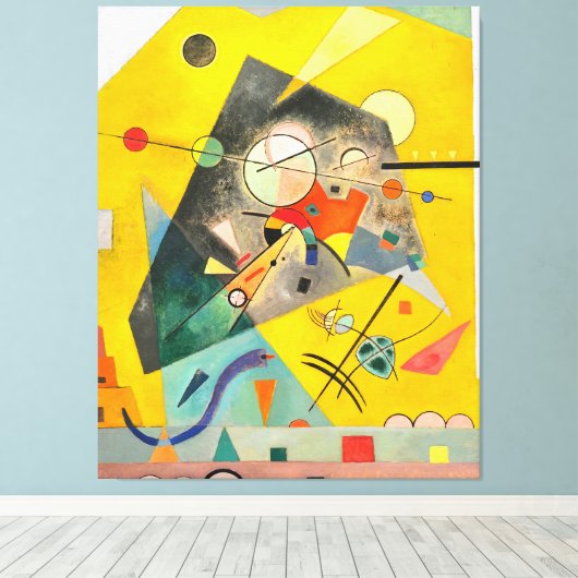 KANDINSKY - RUSTIGE HARMONIE - 1924 - Bauhaus - Canvas Afdruk (Insitu (Houten vloer))