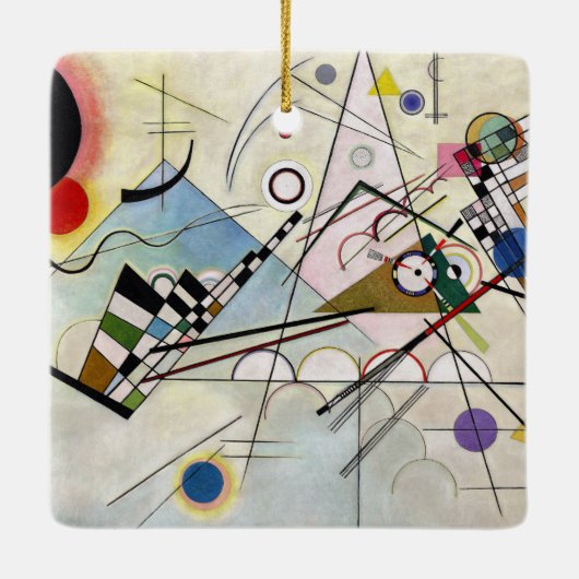 KANDINSKY - Samenstelling VIII 1923 Keramisch Ornament (Achterkant)