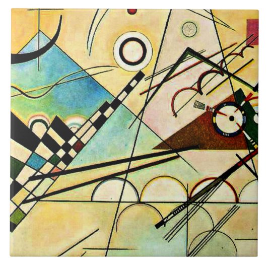 Kandinsky - Samenstelling VIII Tegeltje (Voorkant)