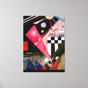KANDINSKY - SCHERP KALM ROZE (Scharfruhiges Rosa)  Canvas Afdruk