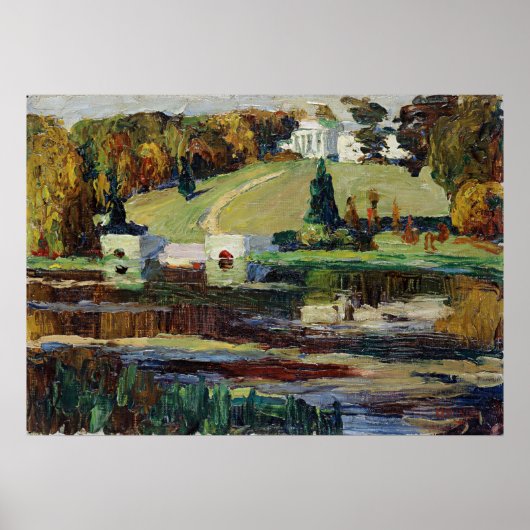 Kandinsky - Schets voor Achtyrka-herfst Poster (Voorkant)