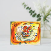 Kandinsky - Schets voor een Oranje schildergrens Briefkaart (Staand voorkant)