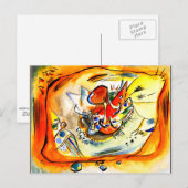 Kandinsky - Schets voor een Oranje schildergrens Briefkaart (Voorkant / Achterkant)