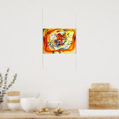 Kandinsky - Schets voor een Schilderij, Oranje Ran Poster (Keuken)