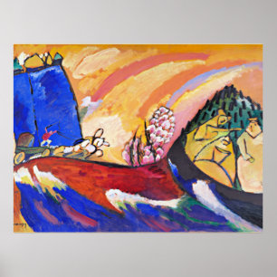 Kandinsky - Schilderen met de trojka Poster