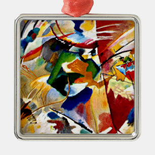 Kandinsky - Schilderen met Groen Centrum Metalen Ornament