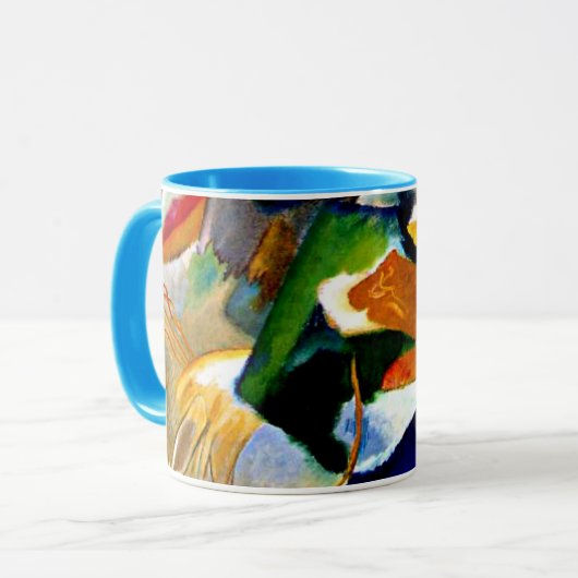 Kandinsky - Schilderen met Groen Centrum Mok (Voorkant links)