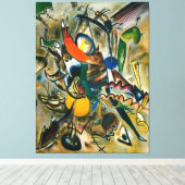 KANDINSKY - SCHILDEREN MET PUNTEN - 1919 -abstract Canvas Afdruk (Insitu (Houten vloer))