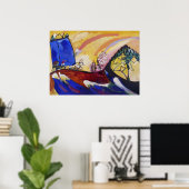 Kandinsky Schilderen met Trojka Abstract Schildere Poster (Thuiskantoor)