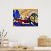 Kandinsky Schilderen met Trojka Abstract Schildere Poster (Keuken)