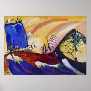 Kandinsky Schilderen met Trojka Abstract Schildere Poster
