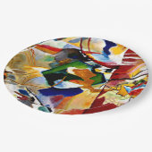 Kandinsky - Schilderij met groene centrum Papieren Bordje (Gekanteld)