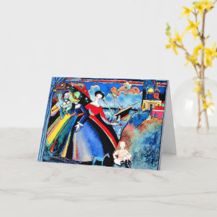 Kandinsky - Schip, kleurrijk schilderij Kaart