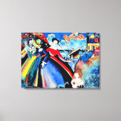 Kandinsky - Schip, kleurrijk schilderij van 1918 Canvas Afdruk (Voorkant)