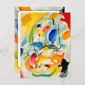 Kandinsky Sea Battle 1913 Briefkaart (Voorkant / Achterkant)