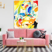 Kandinsky Sea Battle 1913 Canvas Afdruk (Insitu (Woonkamer))