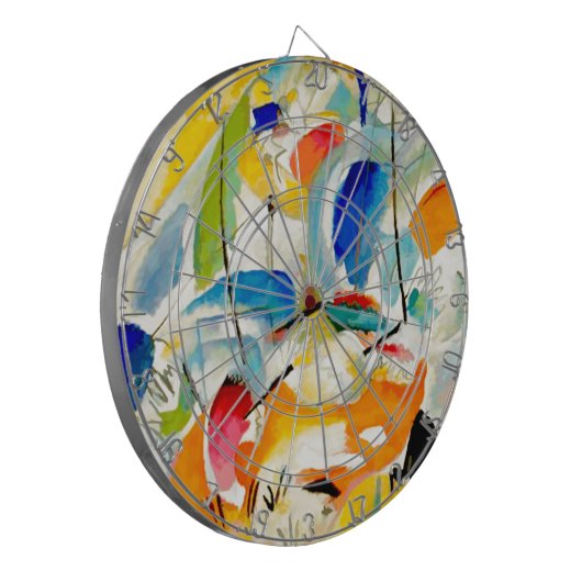 Kandinsky Sea Battle 1913 Dartbord (Voorkant Links)