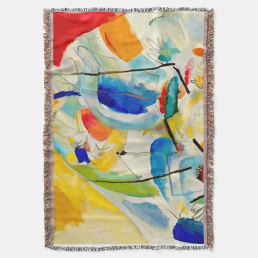 Kandinsky Sea Battle 1913 Deken (Voorkant Verticaal)