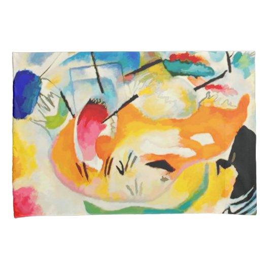 Kandinsky Sea Battle 1913 Kussensloop (Voorkant-Rechts)