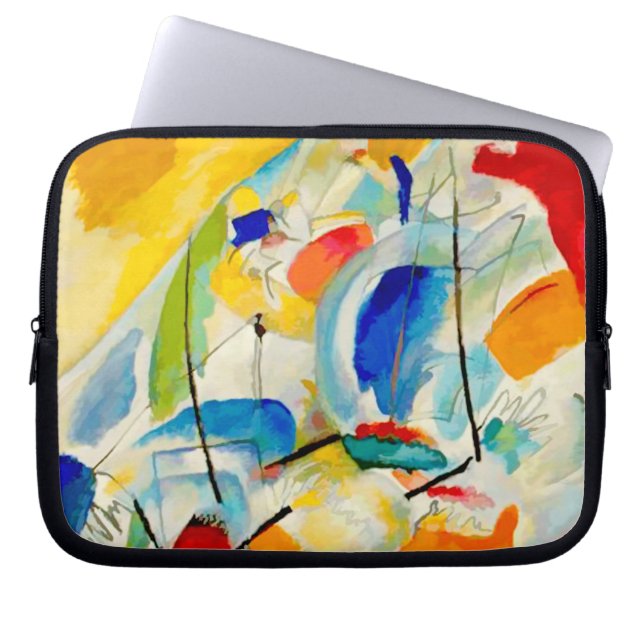 Kandinsky Sea Battle 1913 Laptop Sleeve (Voorkant)