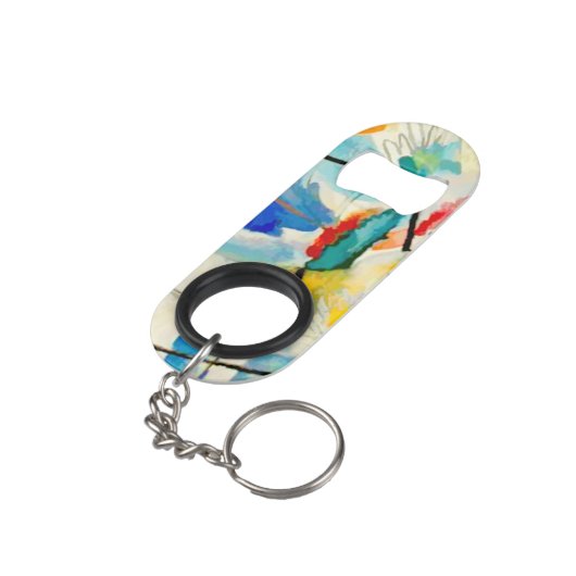 Kandinsky Sea Battle 1913 Mini Flessenopener (Achterkant Gekanteld)