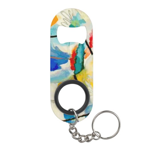 Kandinsky Sea Battle 1913 Mini Flessenopener (Achterkant)