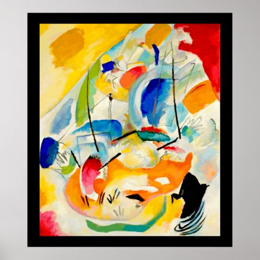 Kandinsky Sea Battle 1913 Poster (Voorkant)