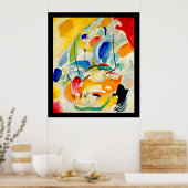 Kandinsky Sea Battle 1913 Poster (Keuken)