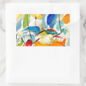 Kandinsky Sea Battle 1913 Rechthoekige Sticker (Tas)