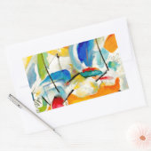 Kandinsky Sea Battle 1913 Rechthoekige Sticker (Envelop)